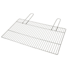 RUECAB 1086 Grille de Barbecue Double sur Pieds Inox Poignée Bois